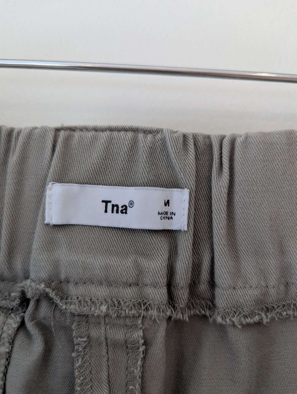TNA Relaxed High-Rise Cargo Joggers in Stone - Picture 8 of 8